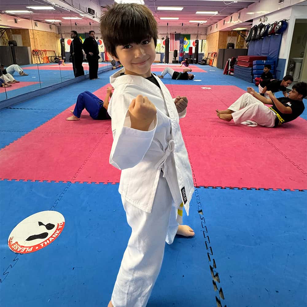 Kids karate class at Family Kick Martial Arts